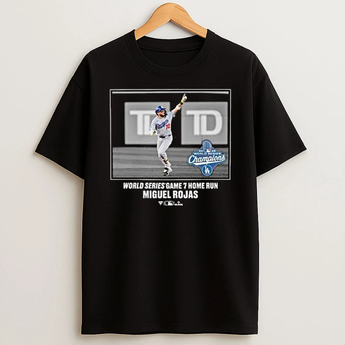 Los Angeles Dodgers Miguel Rojas 2025 World Series Champions Moment Shirts