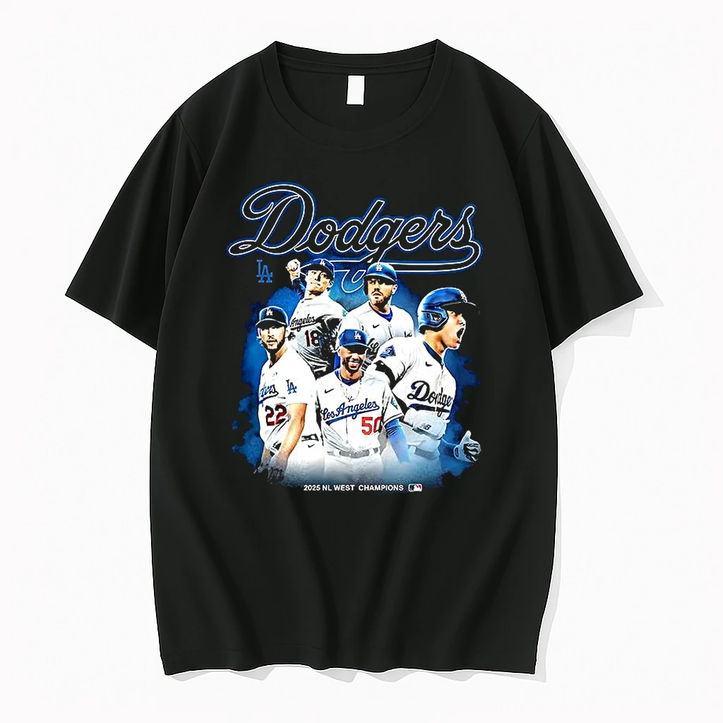 Los Angeles Dodgers Nl West Champions 2025 Player Collage Shirts