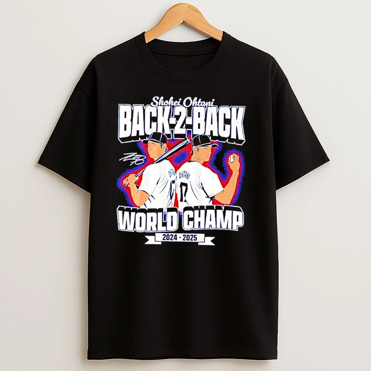 Los Angeles Dodgers Shohei Ohtani Back To Back World Champs T Shirts