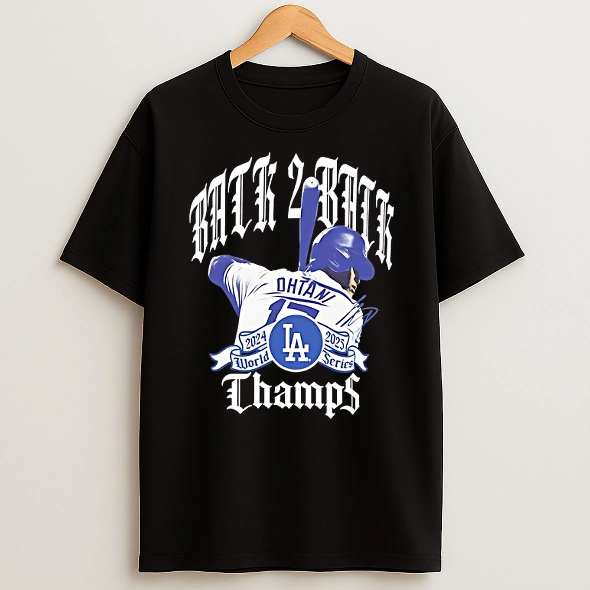 Los Angeles Dodgers Shohei Ohtani Back To Back World Series Champions Shirts
