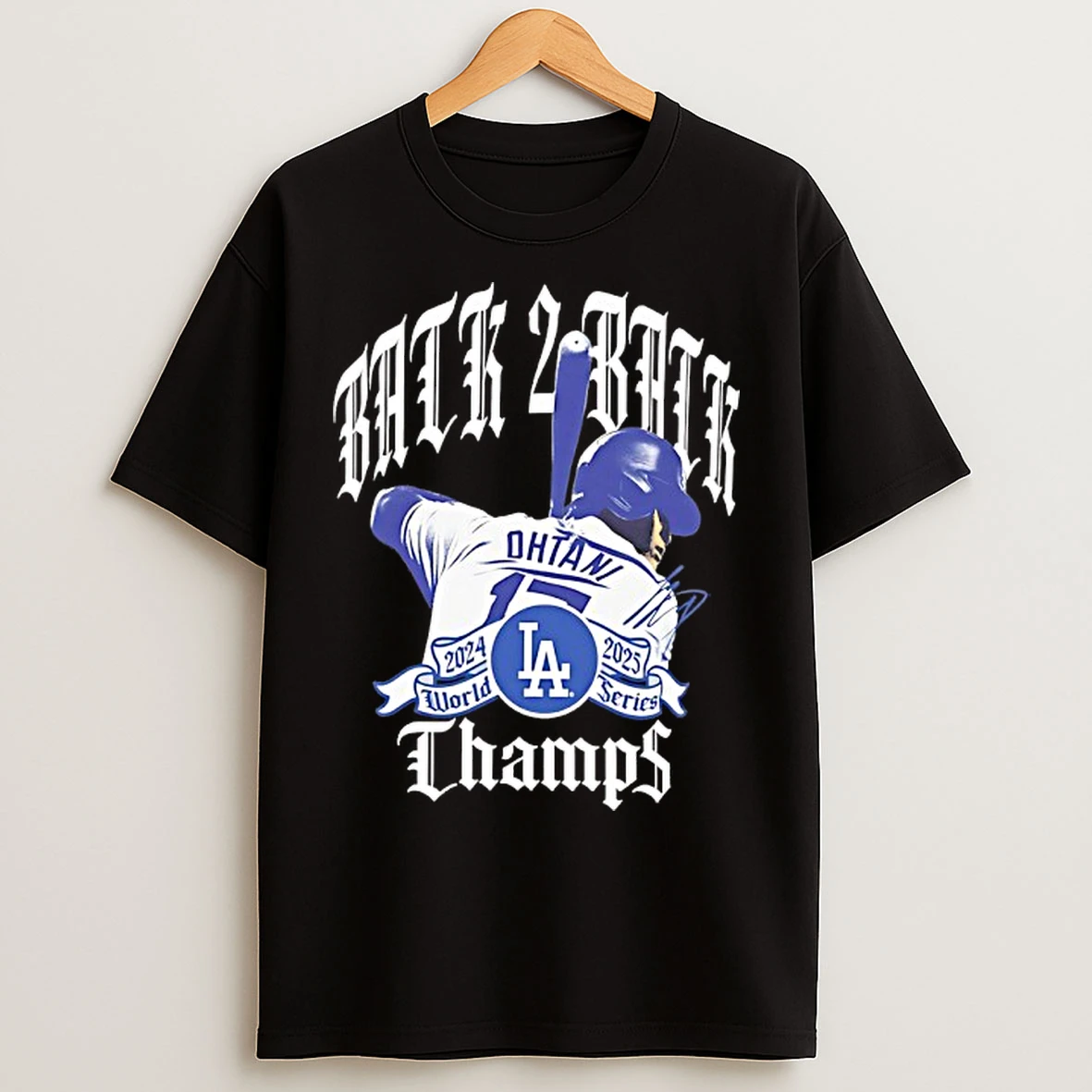 Los Angeles Dodgers Shohei Ohtani Back To Back World Series Champions T Shirts