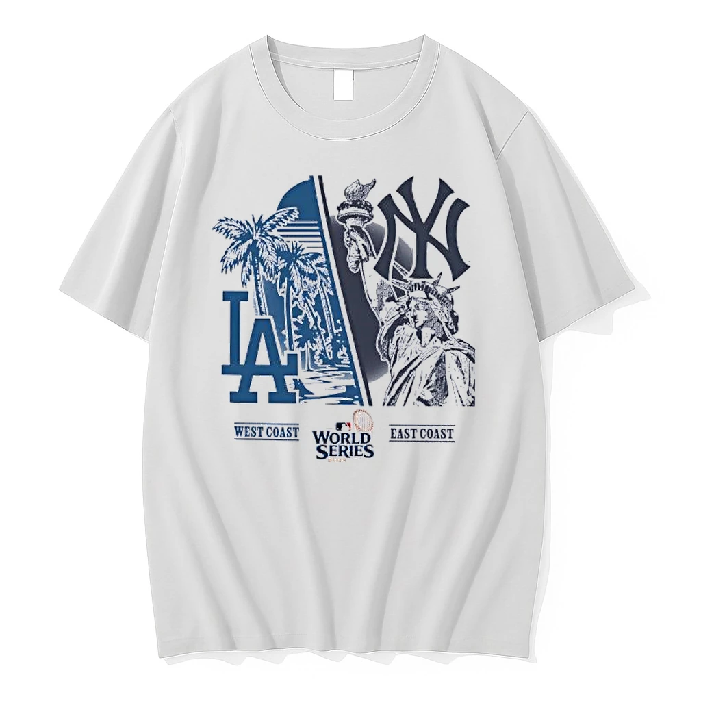 Los Angeles Dodgers West Coast Vs New York Yankees East Coast World Series 2024 Shirts
