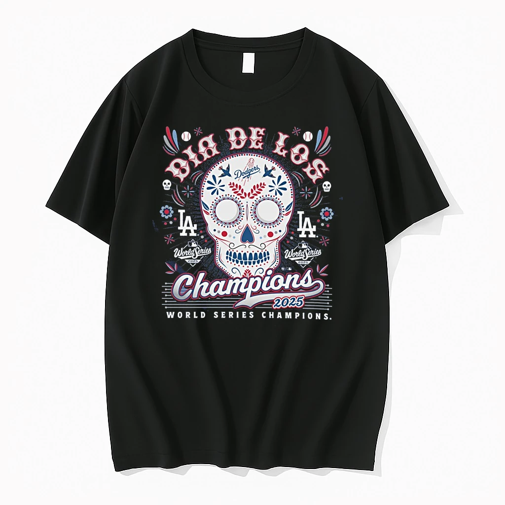 Los Angeles Dodgers Win Toronto Blue Jays 2025 Mlb World Series Champions Dia De Los 47 Skull Shirts