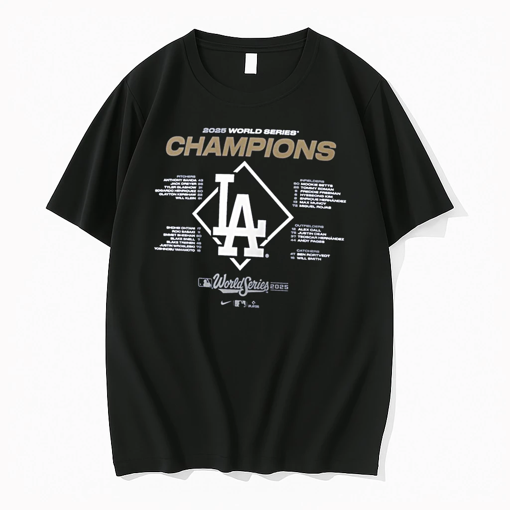 Los Angeles Dodgers Win Toronto Blue Jays 2025 World Series Champions Roster Shirts