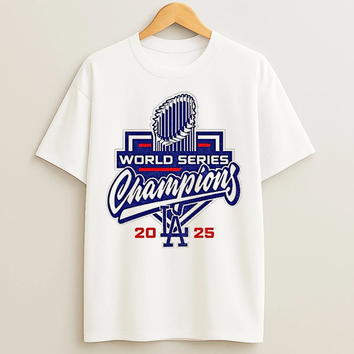 Los Angeles Dodgers Winner 2025 World Series Champions Mlb Logo T Shirts
