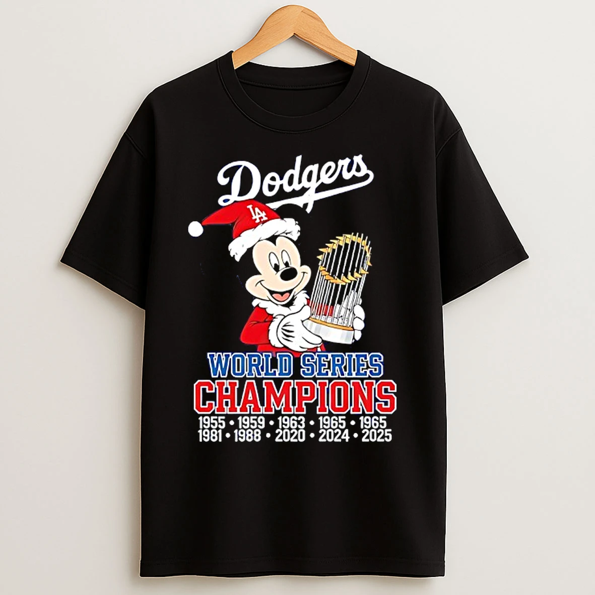 Los Angeles Dodgers World Series Champions 2025 X Mickey Mouse T Shirts