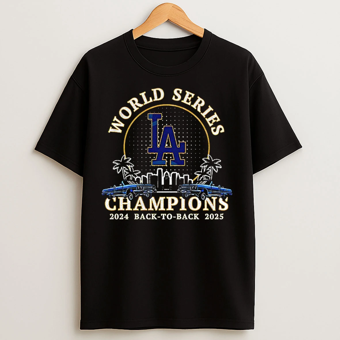 Los Angeles Dodgers World Series Champions Back To Back Mlb Baseball 2025 T Shirts