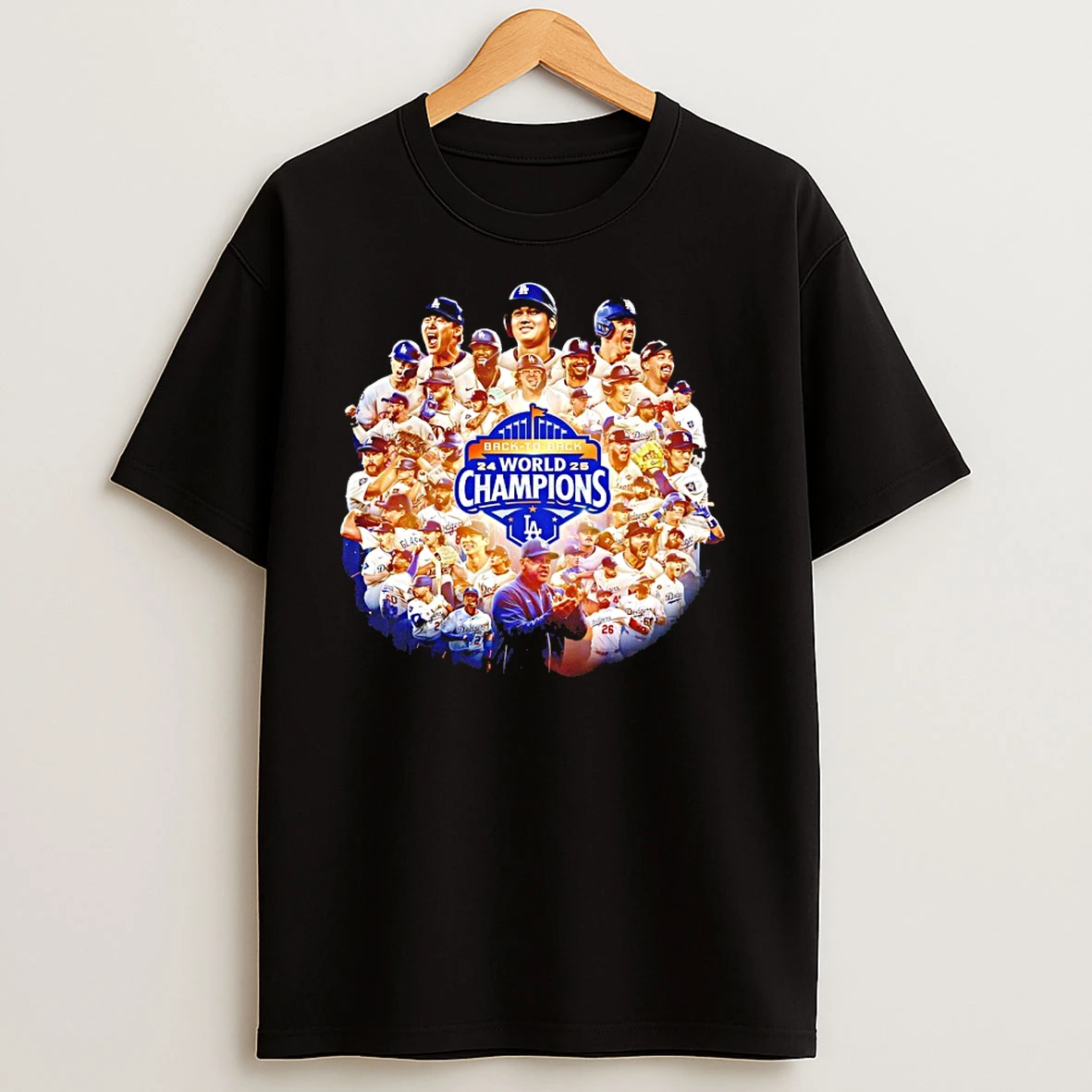 Los Angeles Dodgers All Member 2025 World Series Champions Graphic T Shirts