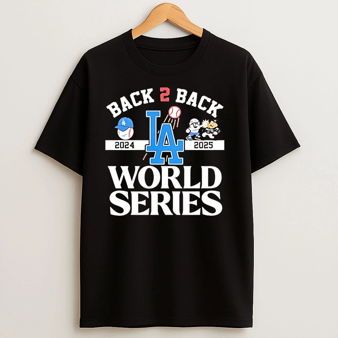 Los Angeles Dodgers Back 2 Back World Series 2024 2025 T Shirts