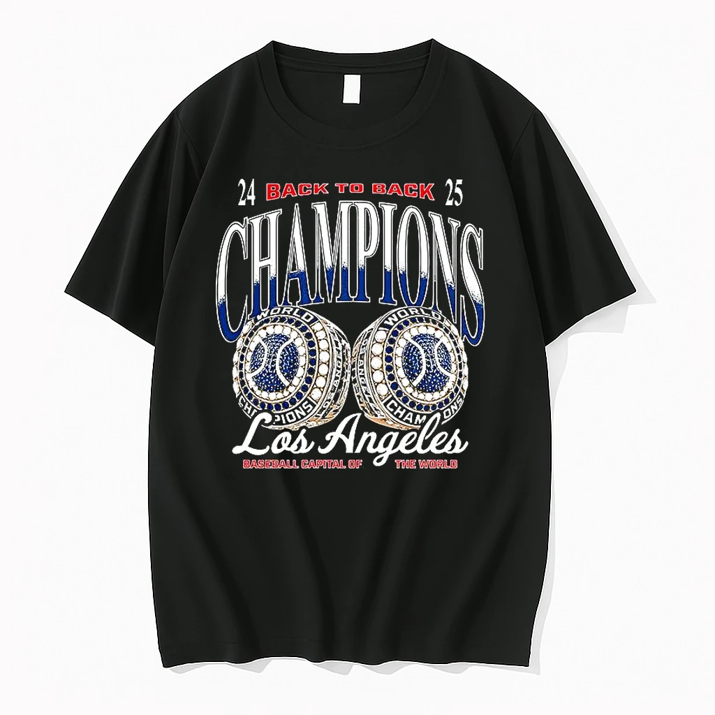 Los Angeles Dodgers Back To Back 2025 Champions Baseball Capital Of The World Shirts
