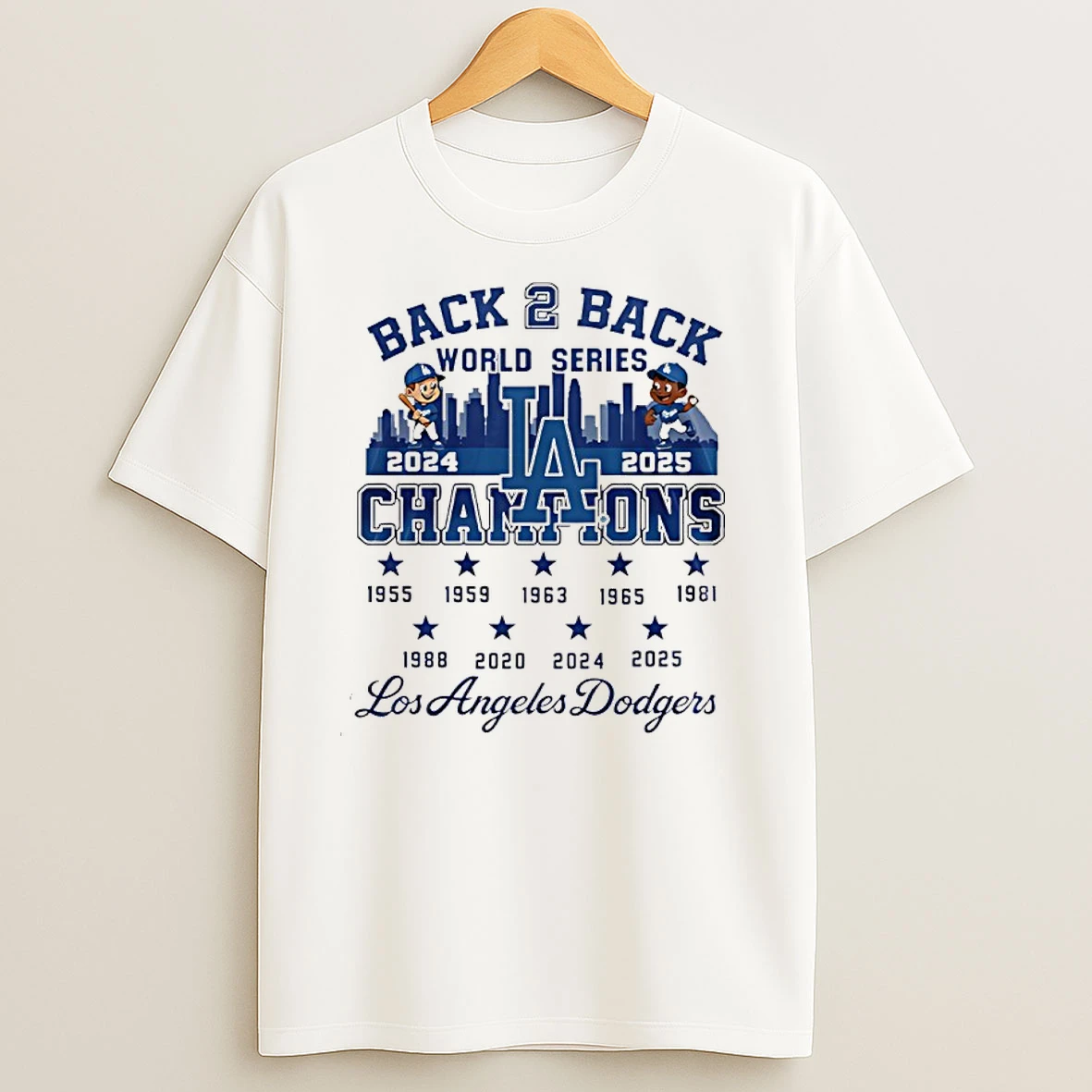 Los Angeles Dodgers Back To Back 2025 World Series Champions 9 Time T Shirts