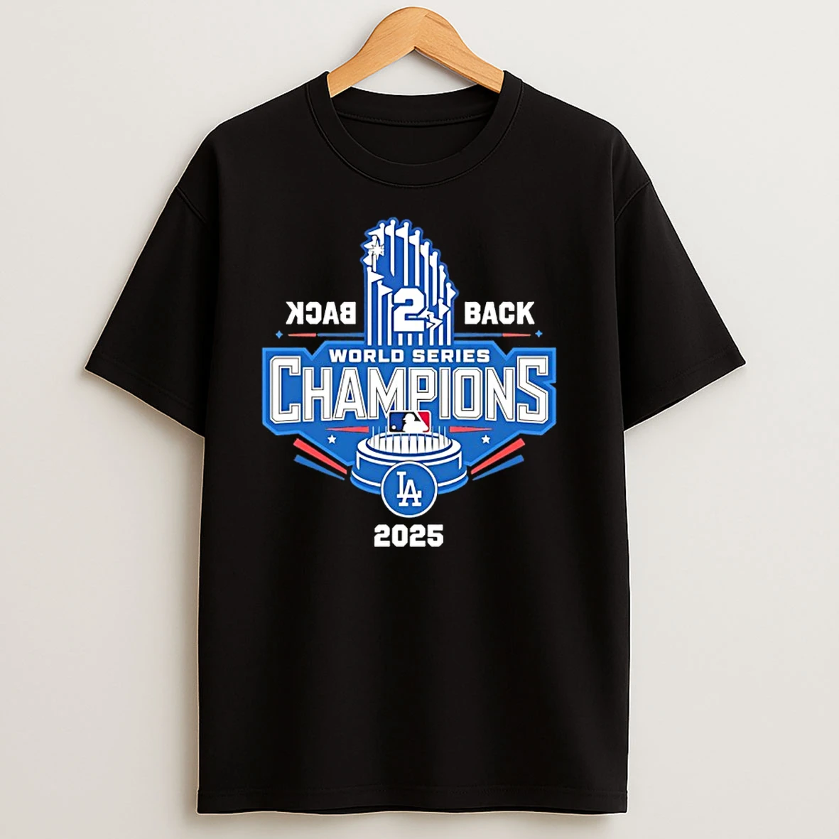 Los Angeles Dodgers Back To Back 2025 World Series Champions T Shirts