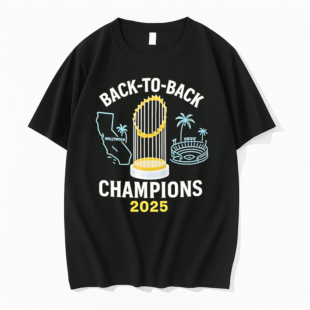 Los Angeles Dodgers Back To Back Champions 2025 Hollywood Shirts