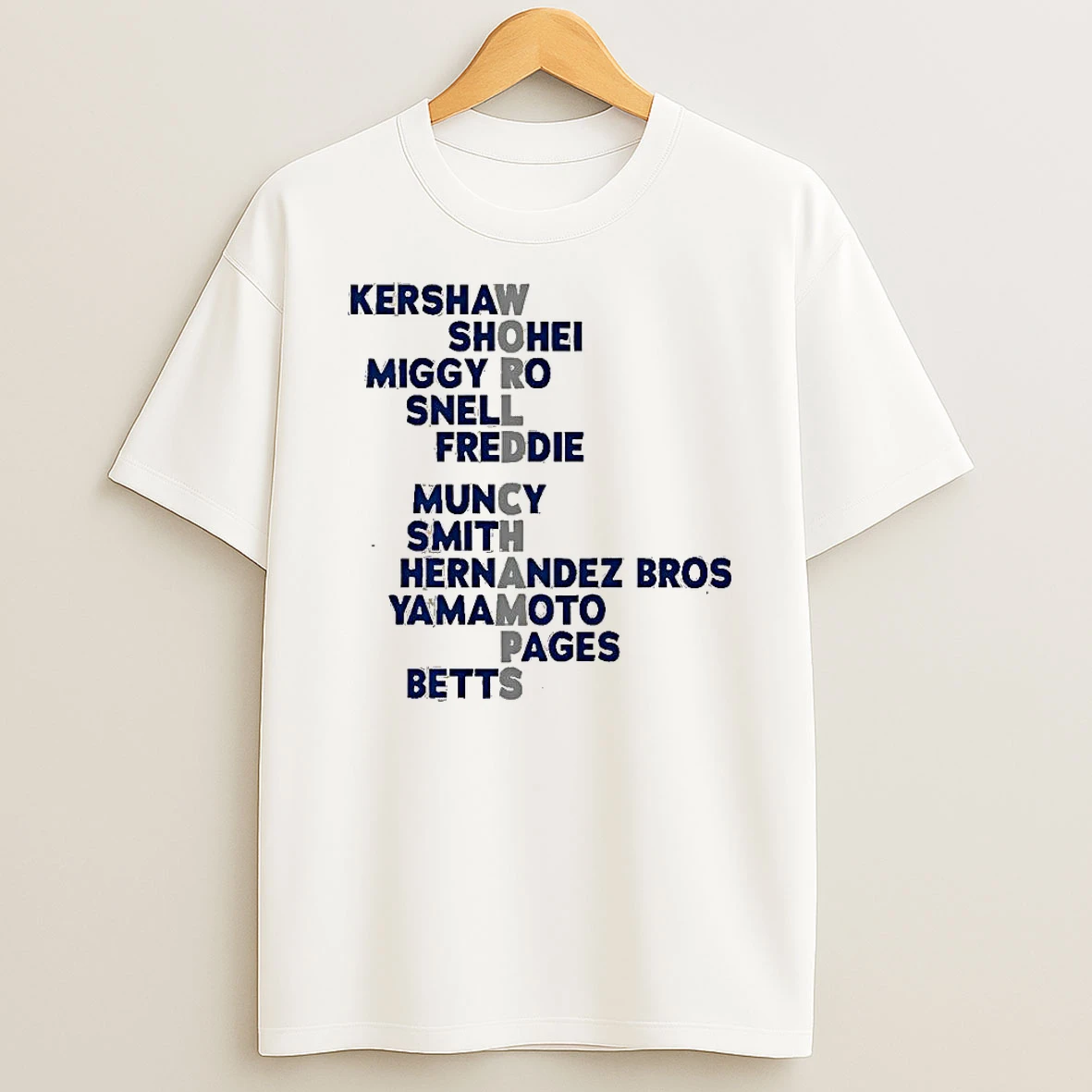 Los Angeles Dodgers Baseball World Champs 2025 Acrostic Shirts