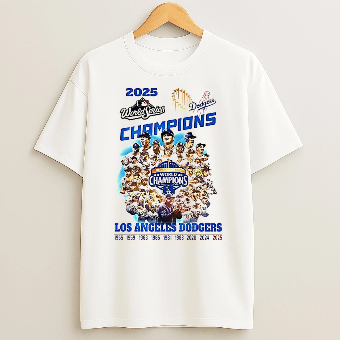 Los Angeles Dodgers Baseball X9 World Series Champions 2025 Shirts