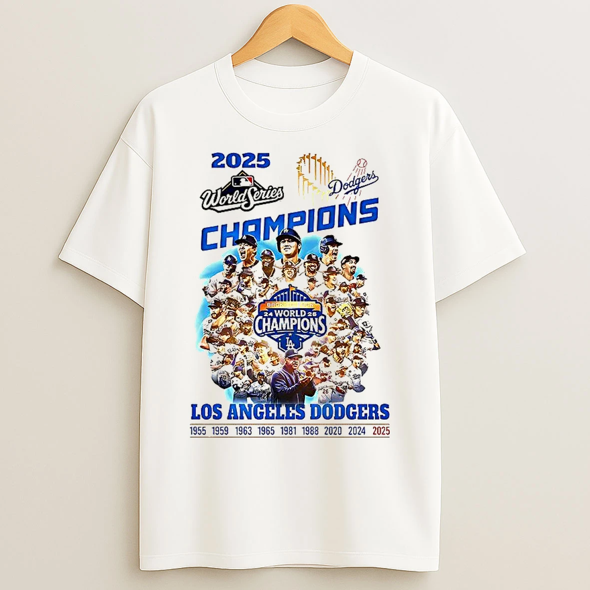 Los Angeles Dodgers Baseball X9 World Series Champions 2025 T Shirts