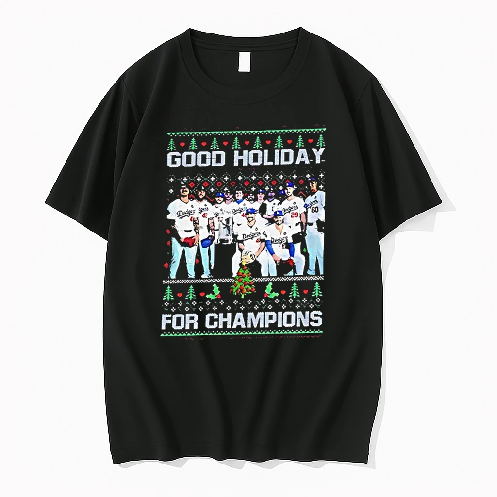 Los Angeles Dodgers Good Holiday For Champions 2025 Christmas Shirts