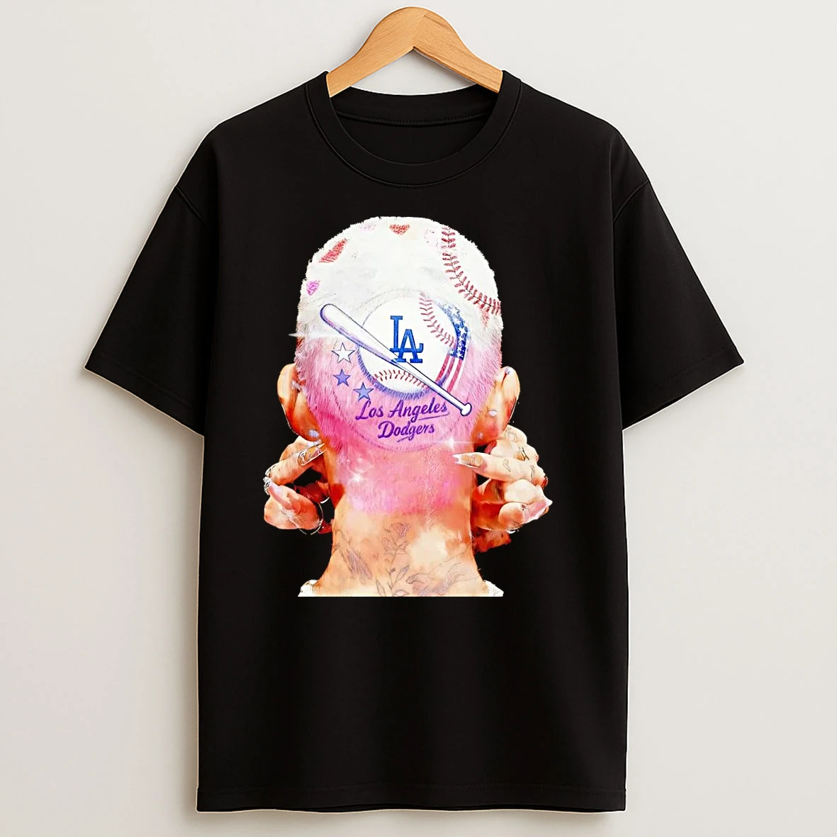 Los Angeles Dodgers Hair Style T Shirts