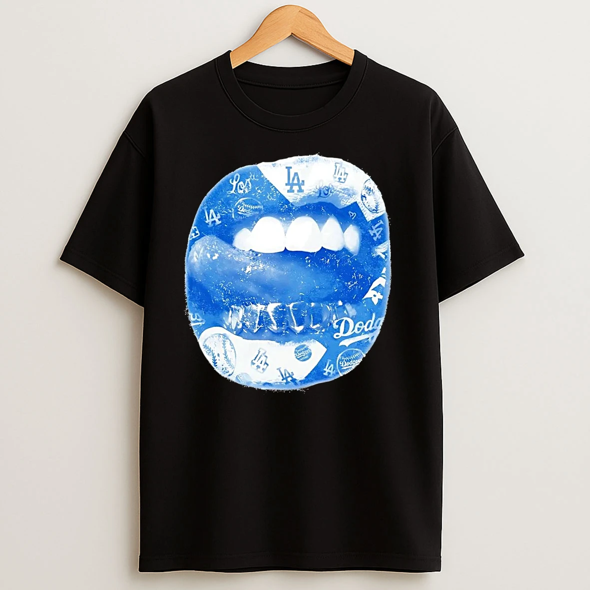 Los Angeles Dodgers Lips T Shirts