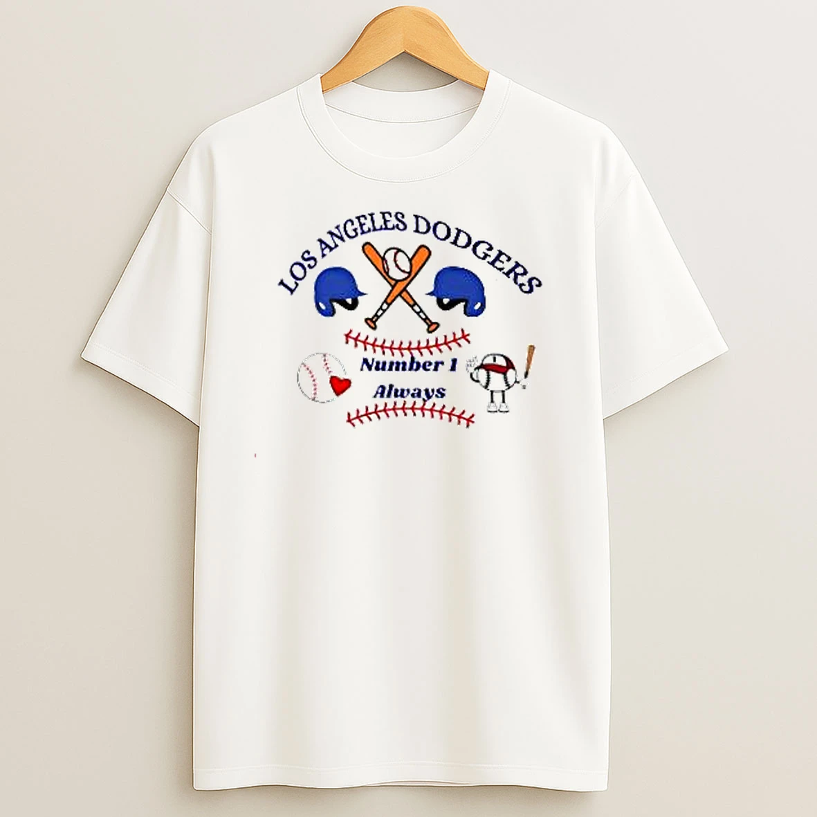 Los Angeles Dodgers Number 1 Always T Shirts