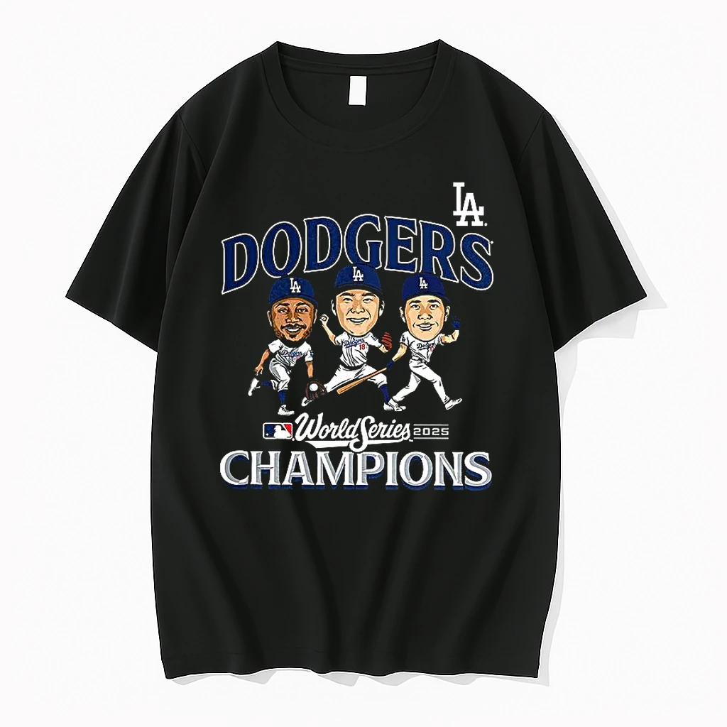 Los Angeles Dodgers Player Caricature 2025 World Series Champions Shirts