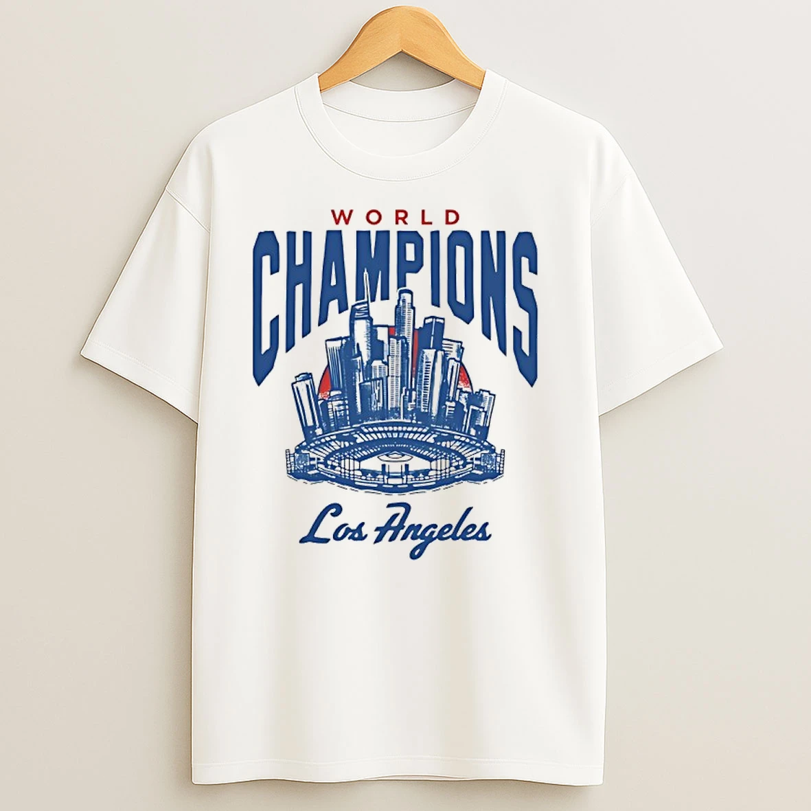 Los Angeles Dodgers Win 2025 World Champions La Skyline T Shirts