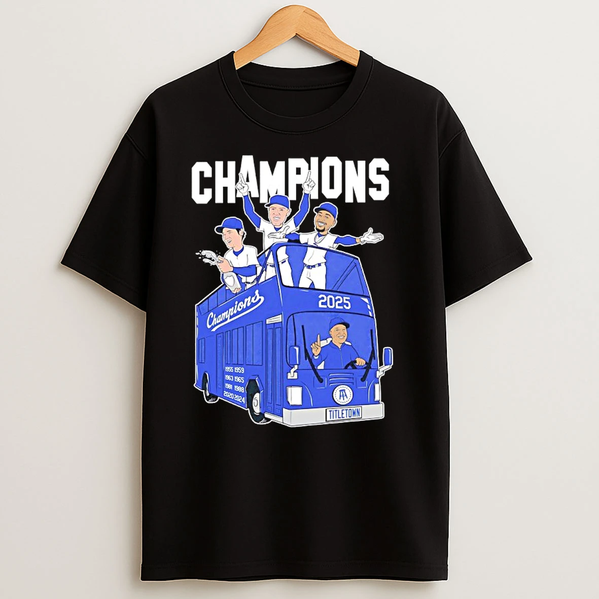 Los Angeles Dodgers Won The 2025 World Champions Cartoon T Shirts