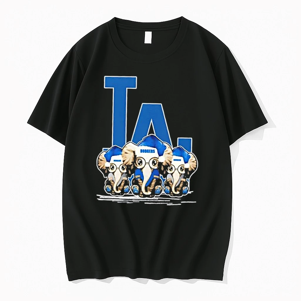 Los Angeles Dodgers X Elephants Santa Hat Merry Christmas Shirts