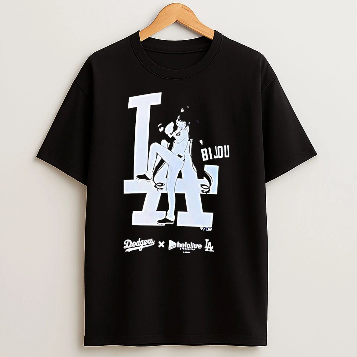 Los Angeles Dodgers X Hololive Night Koseki Bijou Shirts