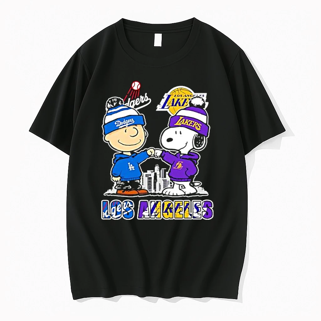 Los Angeles Dodgers X Los Angeles Lakers Snoopy Shirts