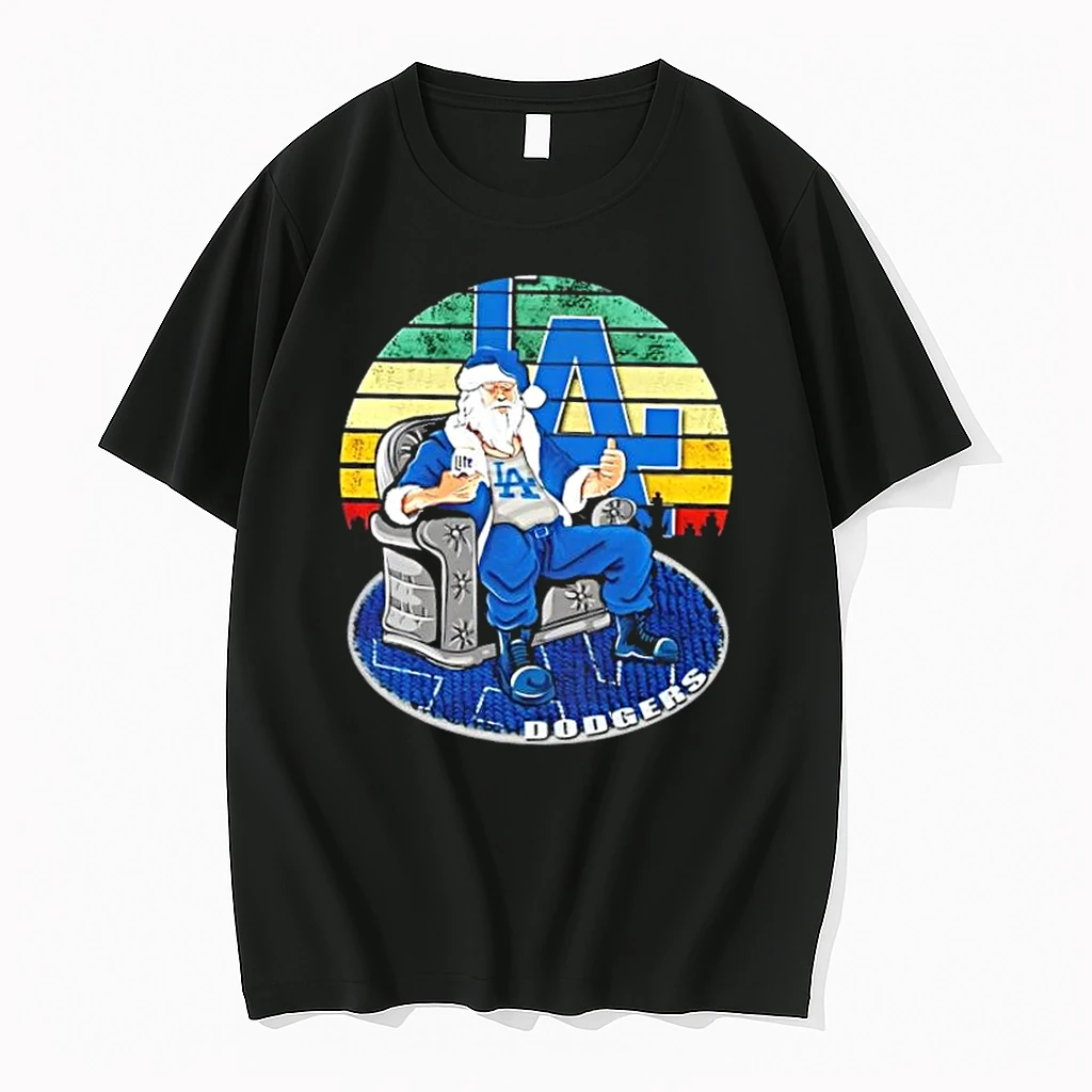 Los Angeles Dodgers X Santa Claus Christmas Vintage Shirts