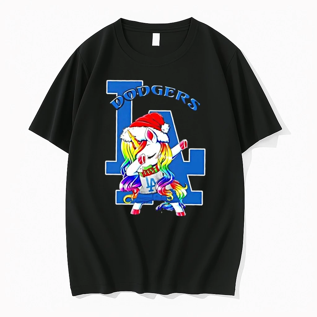 Los Angeles Dodgers X Unicorn Santa Hat Dabbing Merry Christmas Shirts