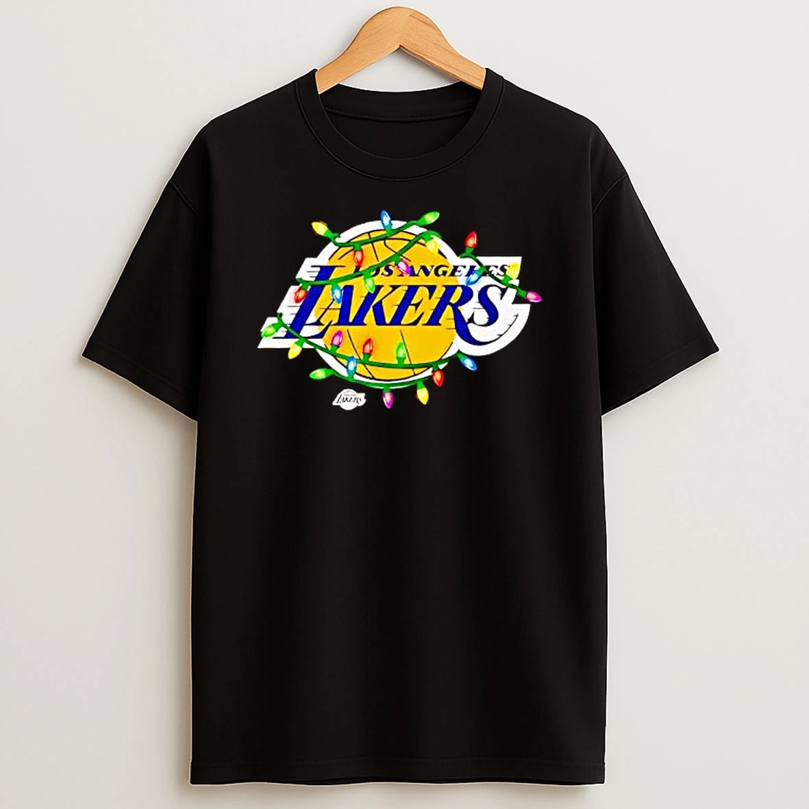 Los Angeles Lakers Logo Lights Merry Christmas Shirts