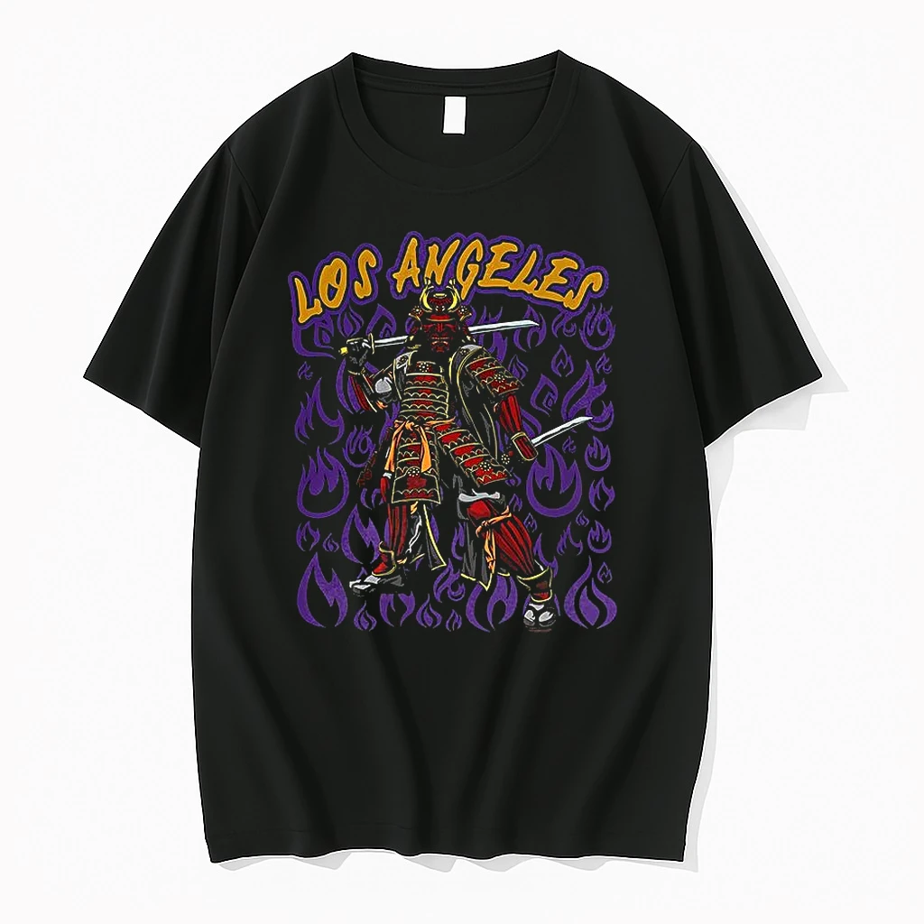 Los Angeles Lakers Basketball Japanese Samurai Warrior Shirts