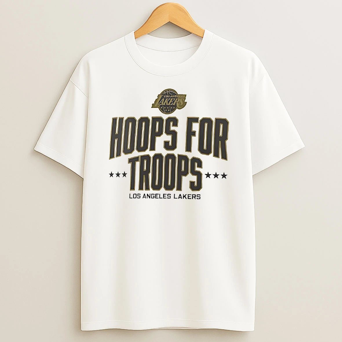 Los Angeles Lakers Hoops For Troops Shirts