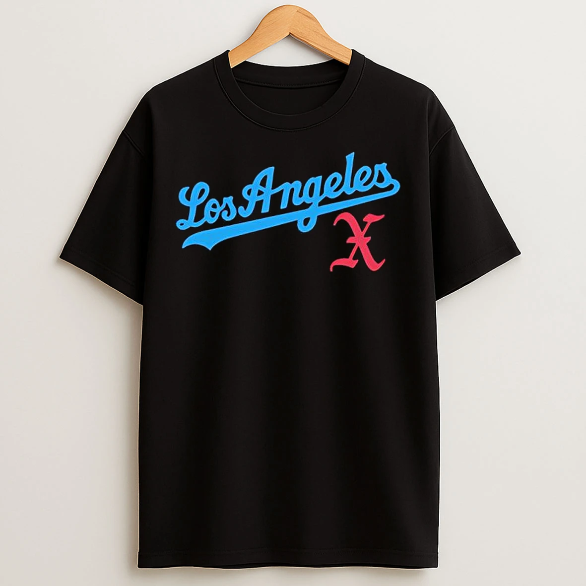 Los Angeles Letters Graphic T Shirts