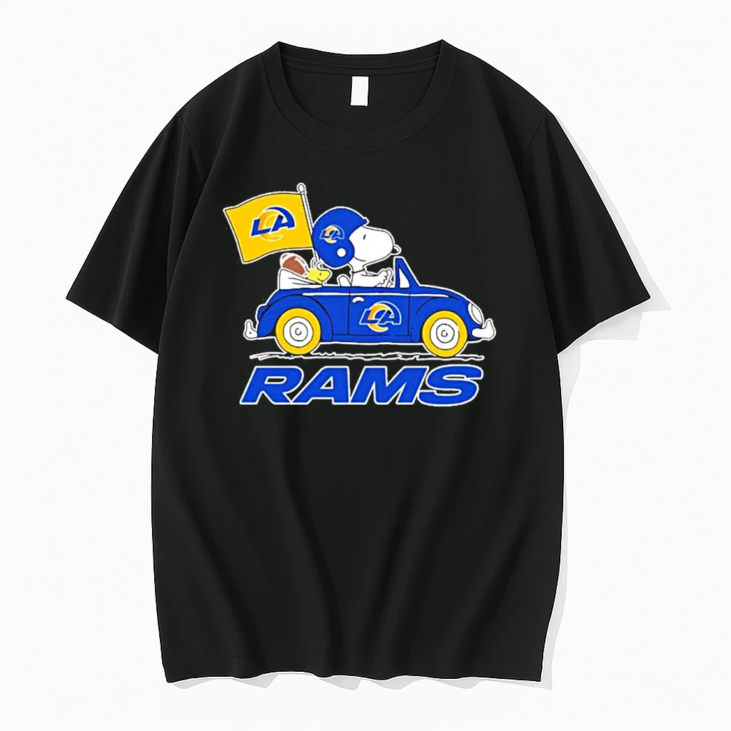 Los Angeles Rams Football X Snoopy Drive Car Shirts