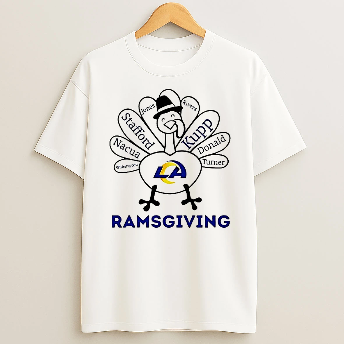 Los Angeles Rams Turkey Ramsgiving Thanksgiving With Heroes Shirts