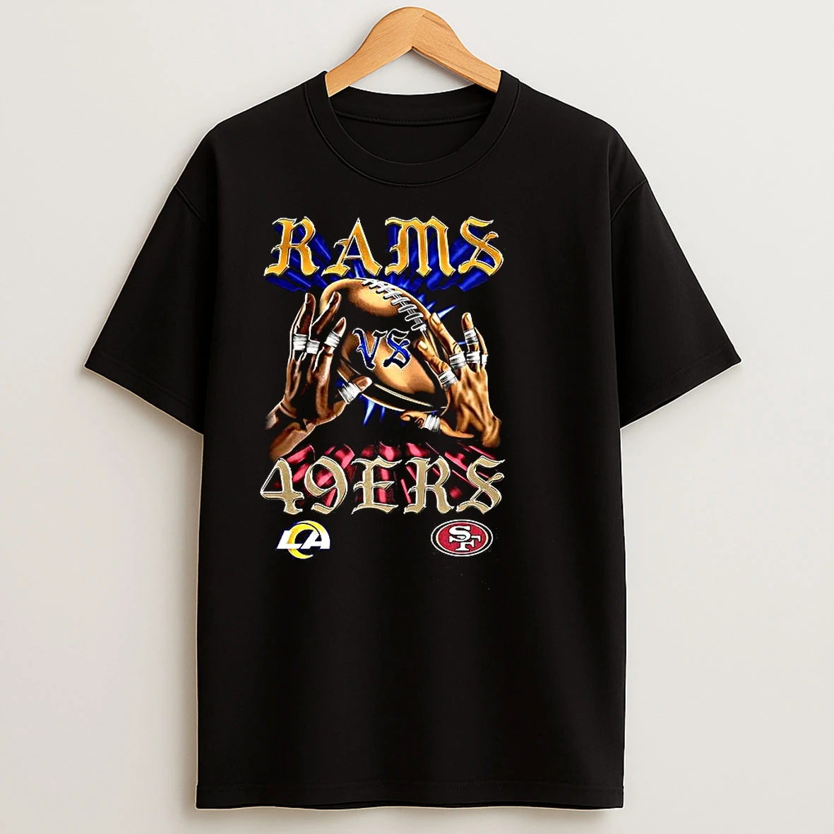 Los Angeles Rams Vs San Francisco 49ers Retro T Shirts