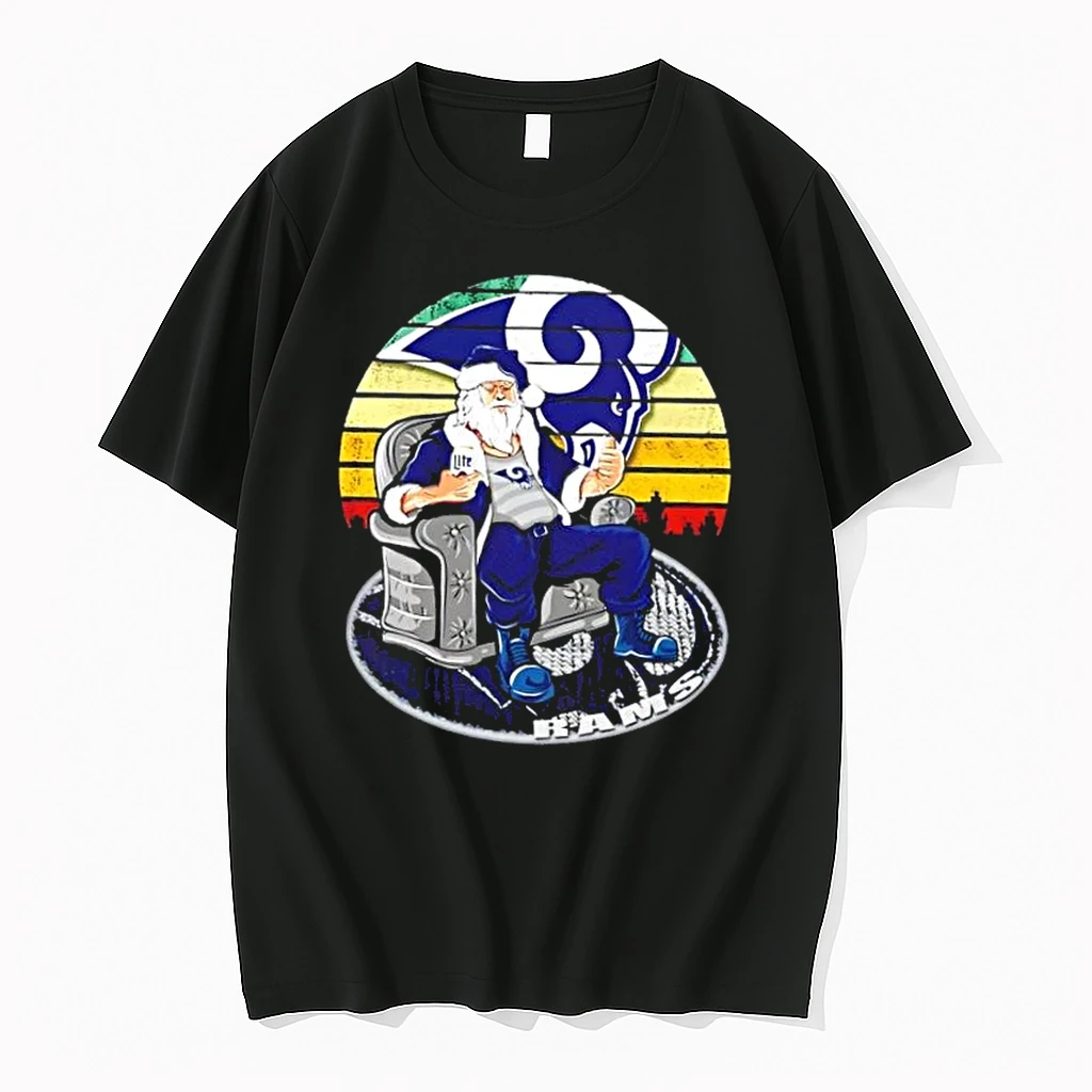 Los Angeles Rams X Santa Claus Christmas Vintage Shirts