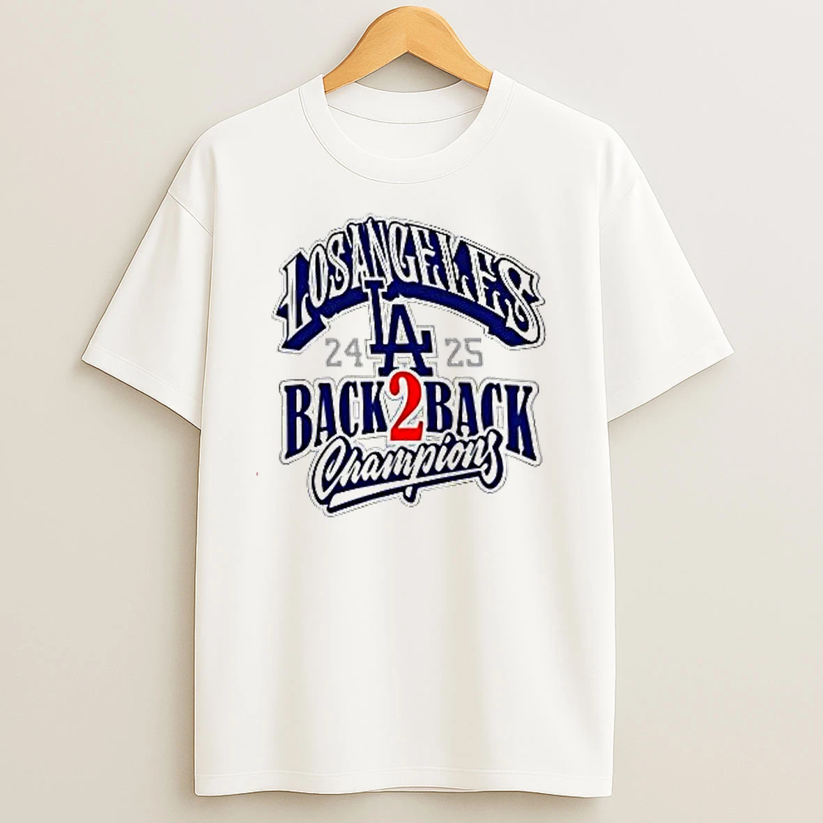 Los Angeles Back 2 Back 2024 2025 Champions T Shirts