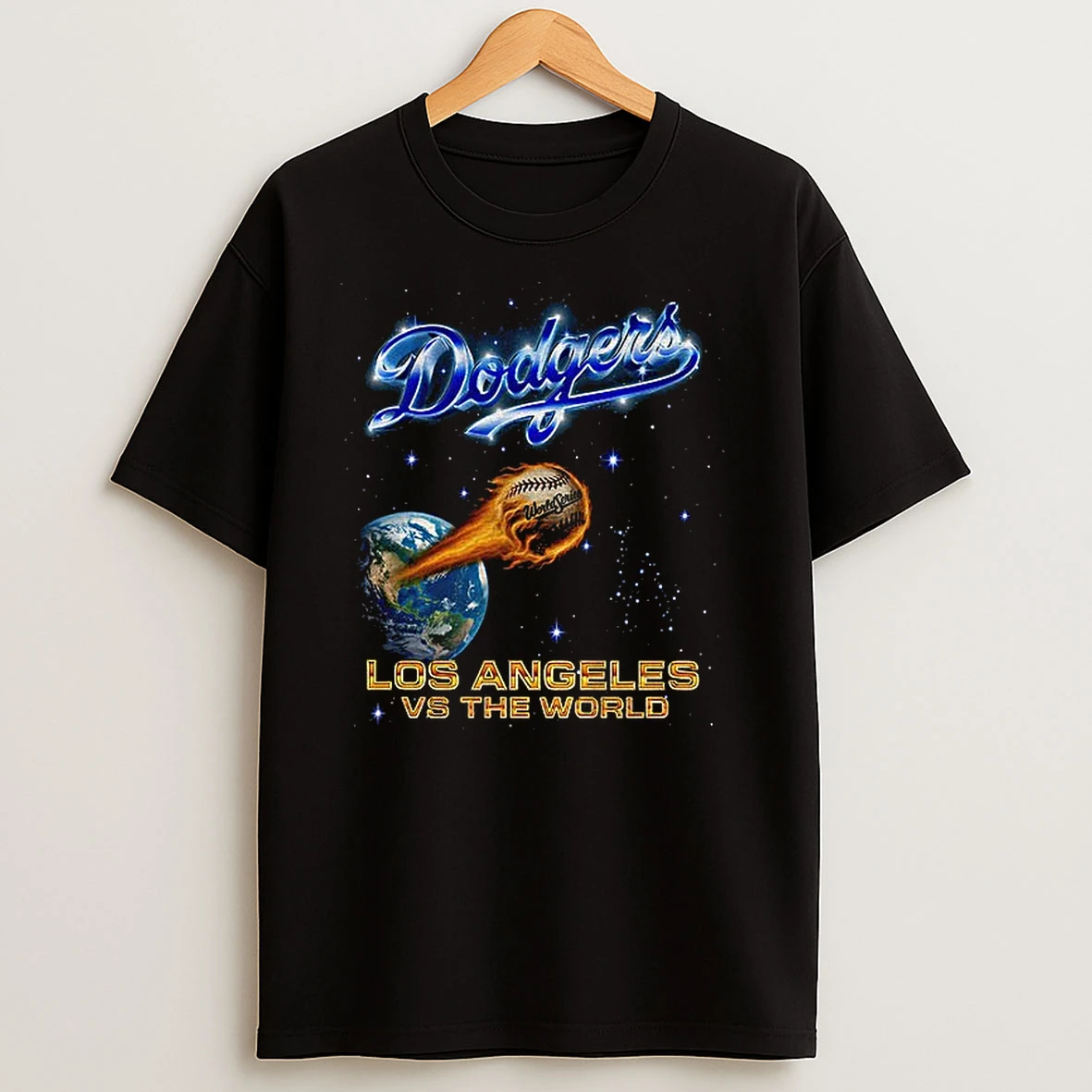 Los Angles Dodgers 2025 Mlb Champions Los Angles Vs The World T Shirts