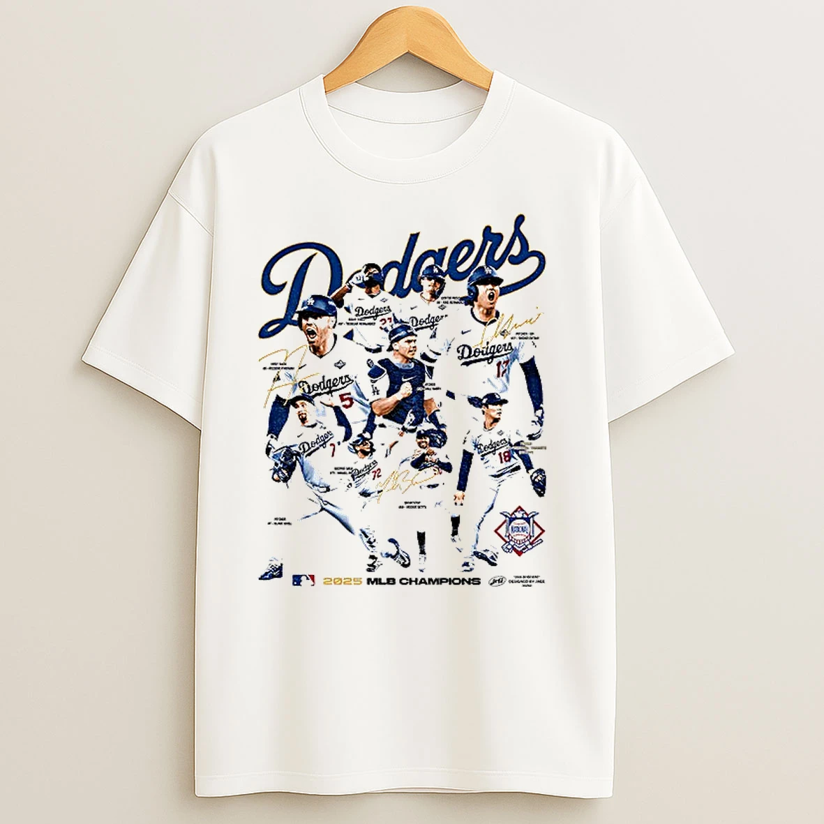 Los Angles Dodgers 2025 Mlb Champions Signature T Shirts