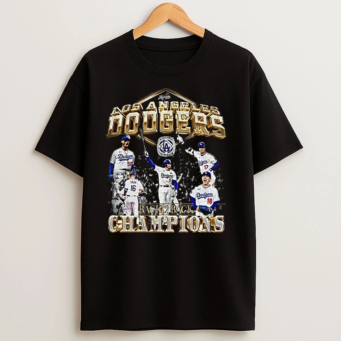Los Angles Dodgers Job Finished Back 2 Back Champions T Shirts