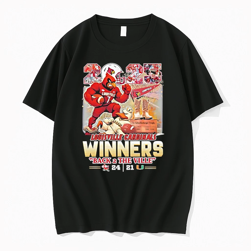 Louisville Cardinals 2025 Back 2 The Ville Winners Shirts