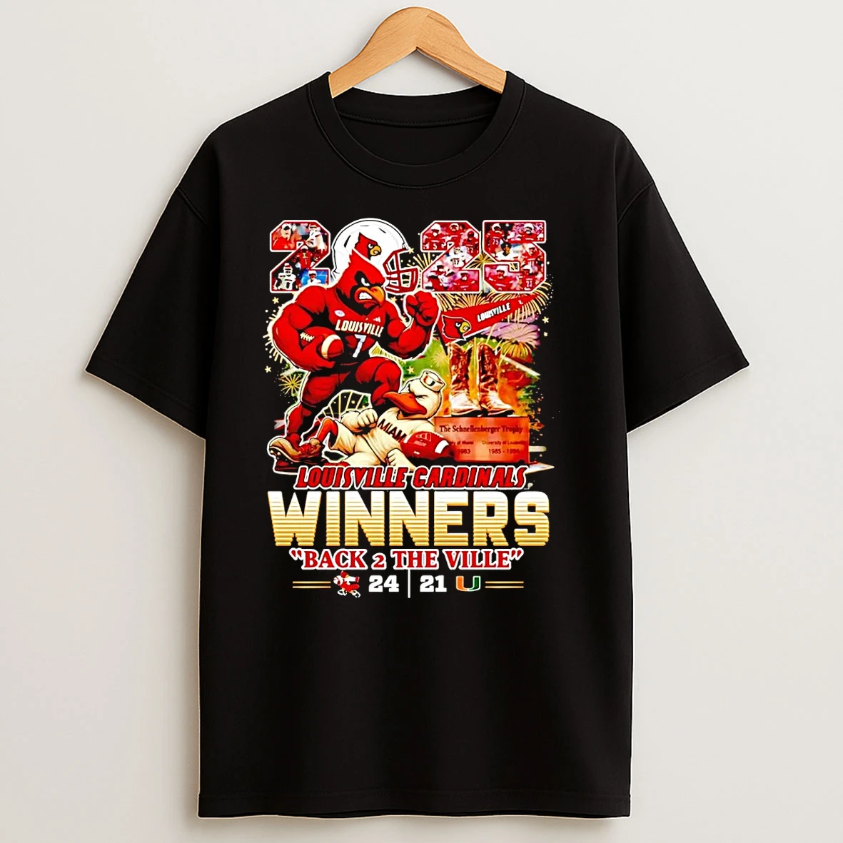 Louisville Cardinals 2025 Winners Back 2 The Ville T Shirts