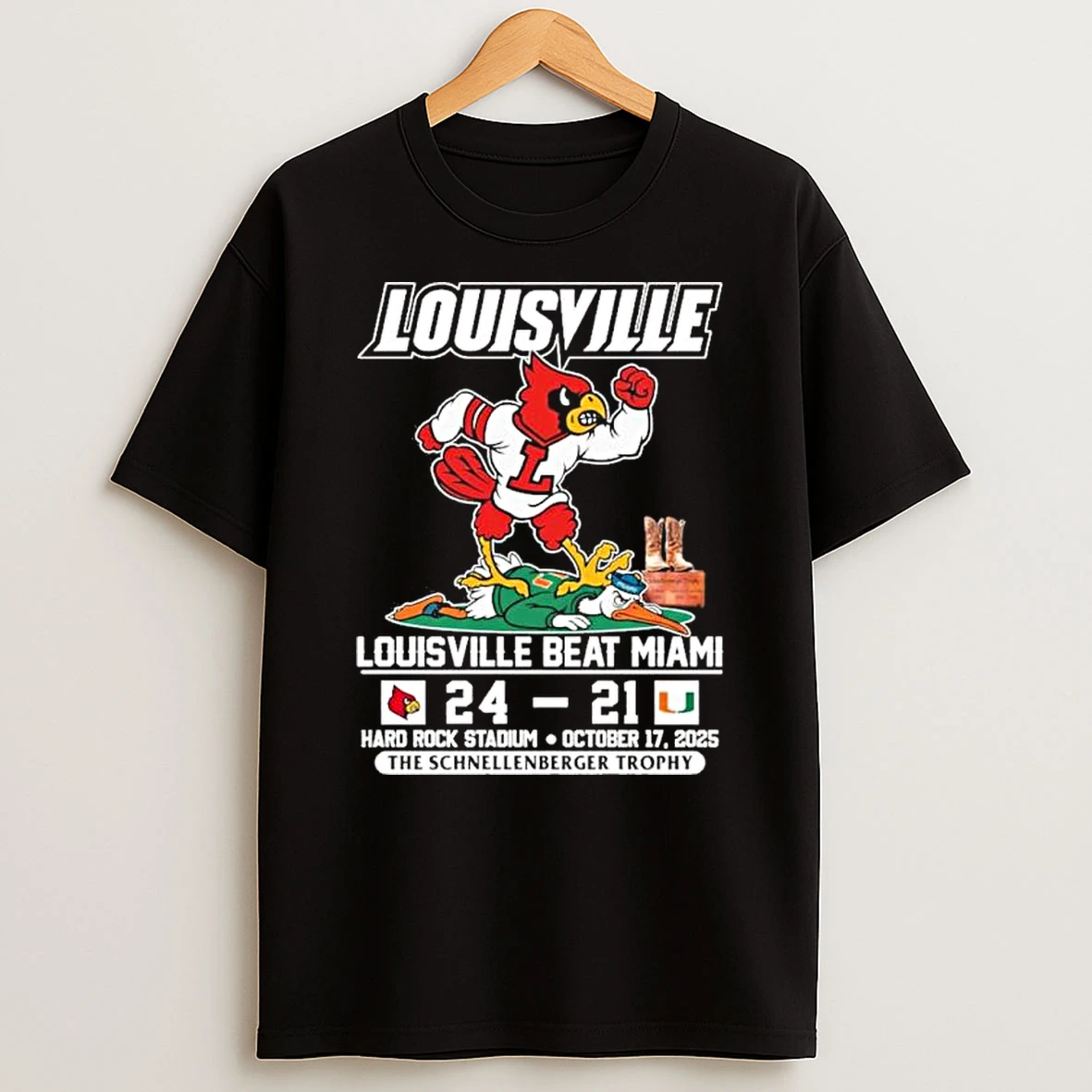 Louisville Cardinals Beat Miami Hurricanes 24 21 Shirts