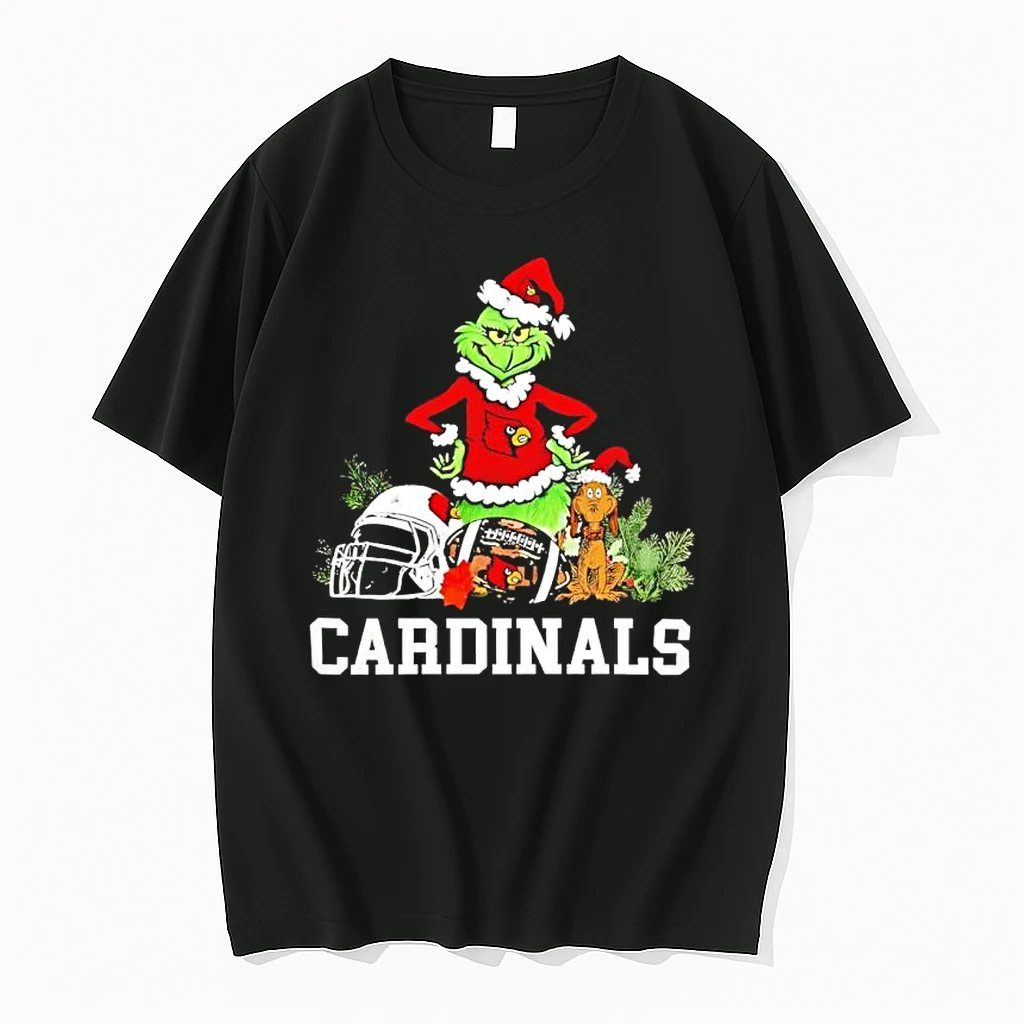 Louisville Cardinals The Grinch And Max Helmet Christmas 2025 Shirts