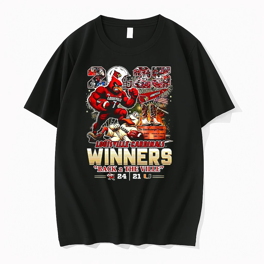 Louisville Cardinals Winners Schnellenberger 2025 Back 2 The Veil Shirts