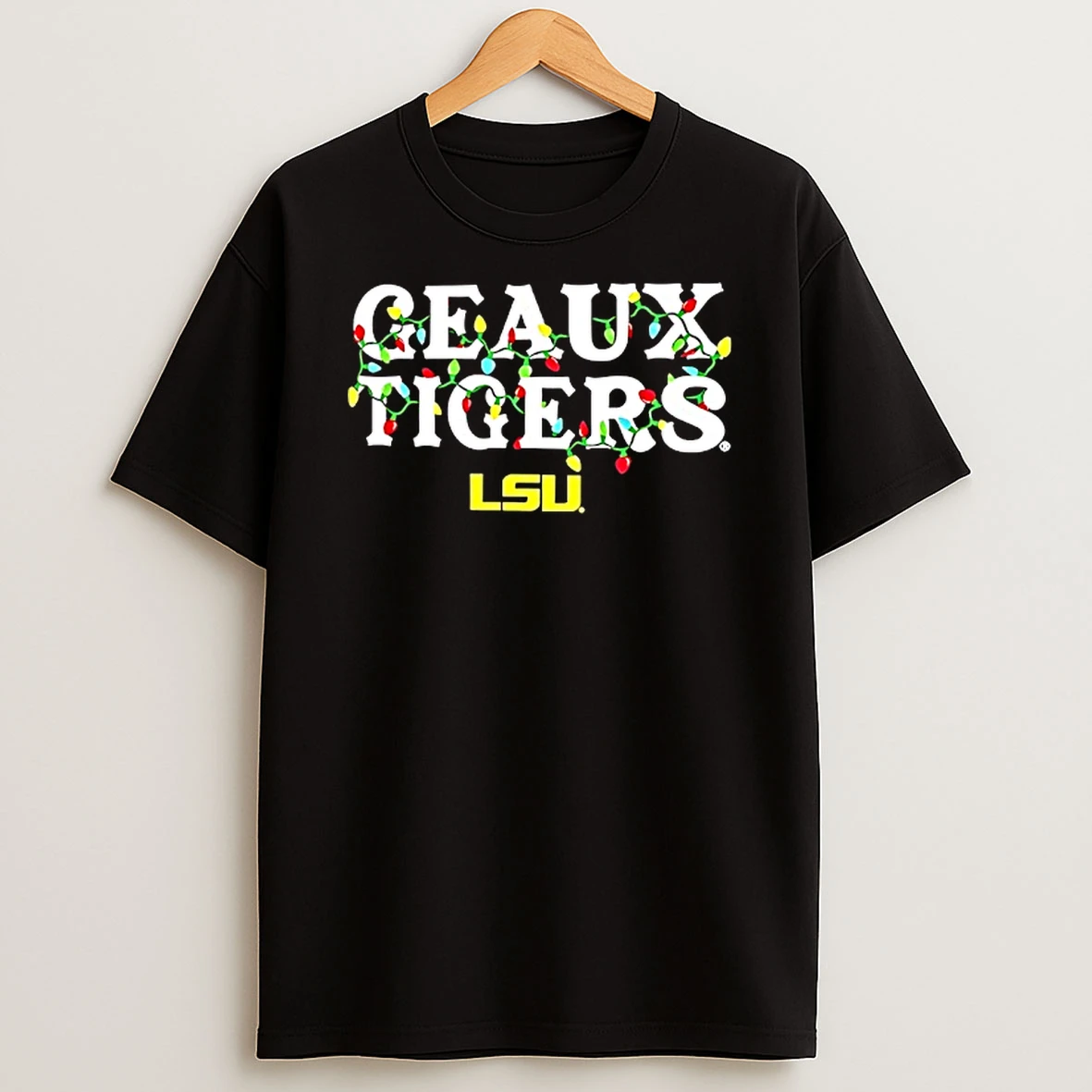 Lsu Tigers Geaux String Lights Christmas Shirts
